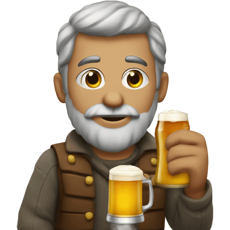 Oranatan with a beer   emoji