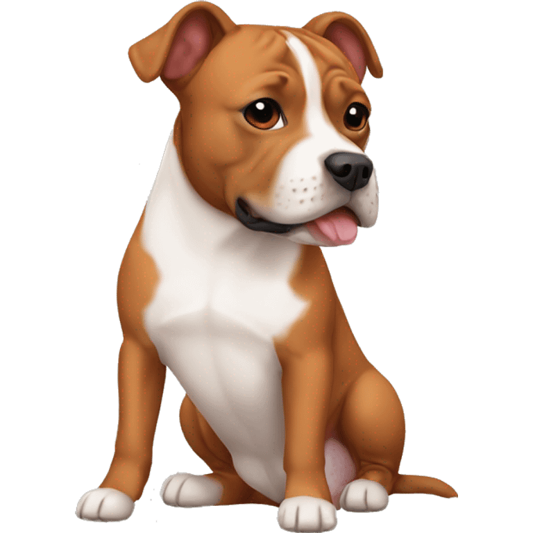 ginger staffordshire terrier emoji