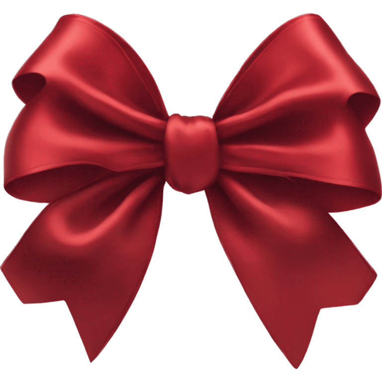 Big Red satin bow  emoji