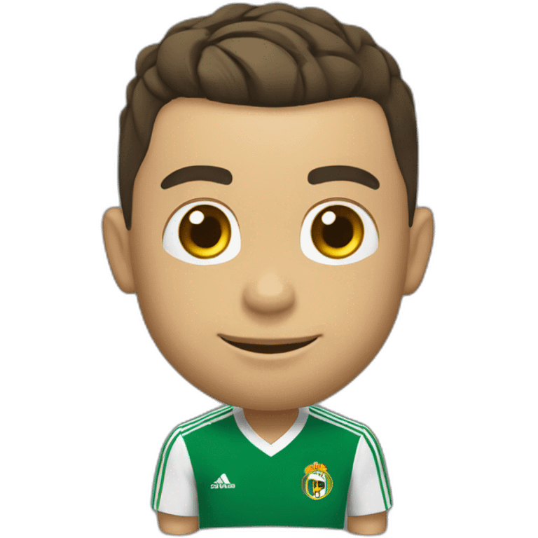 Cristiano Ronaldo avec le ballon d’or emoji