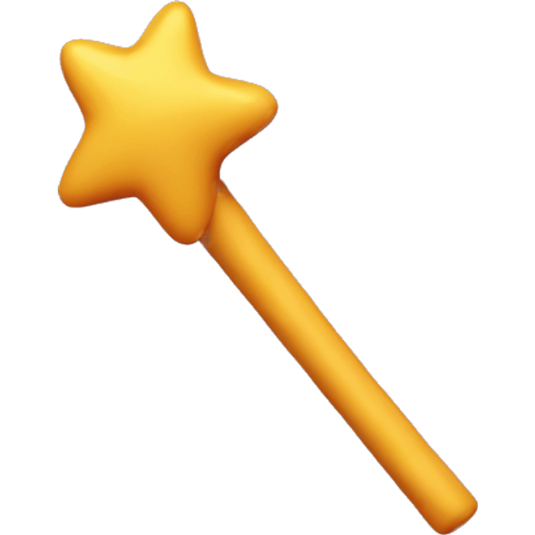 3D plasticine magic wand icon emoji