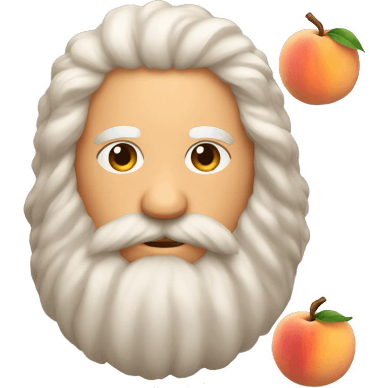 Hairy peach emoji emoji