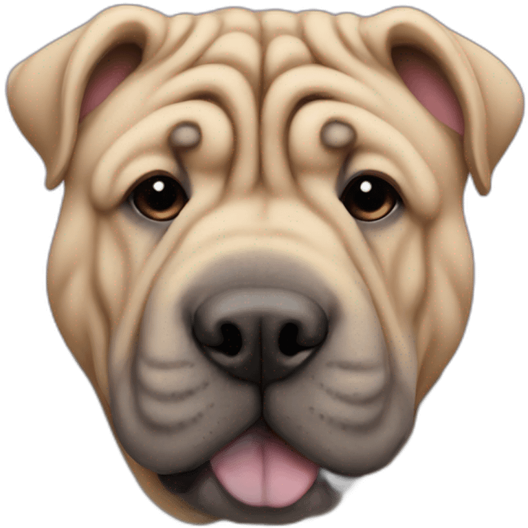 Sharpei lilac emoji