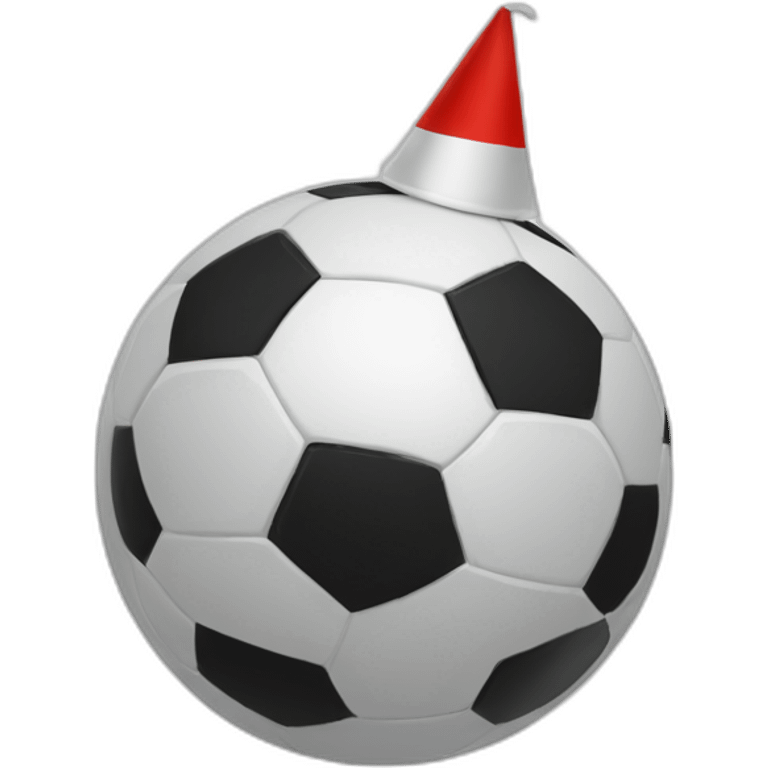 Soccerball-partyhat emoji