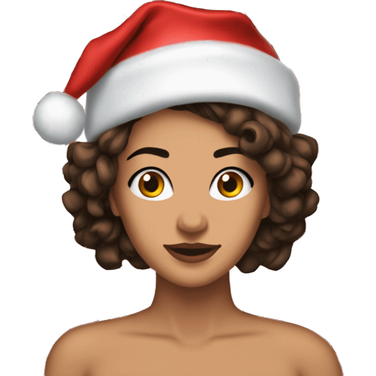 Melanie martínez whit a cristmas hat emoji