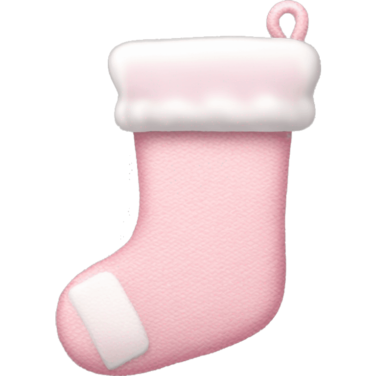  light pink Christmas stocking emoji