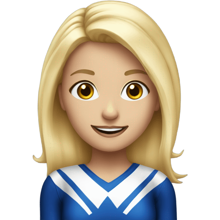 blonde cheerleader emoji