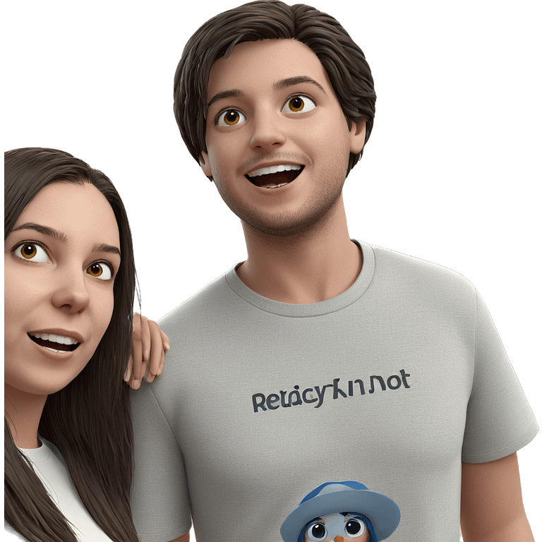 girl and boy by ocean emoji