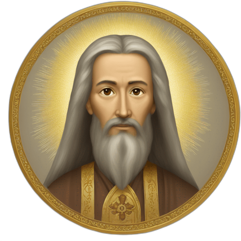 Orthodox Icon byzantin seraphim sarov emoji