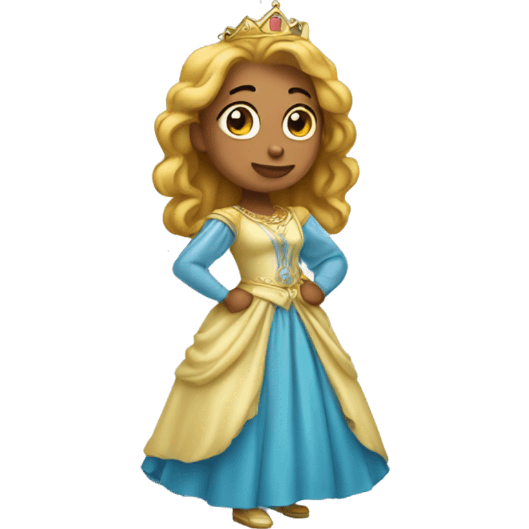 princess with ball down  emoji