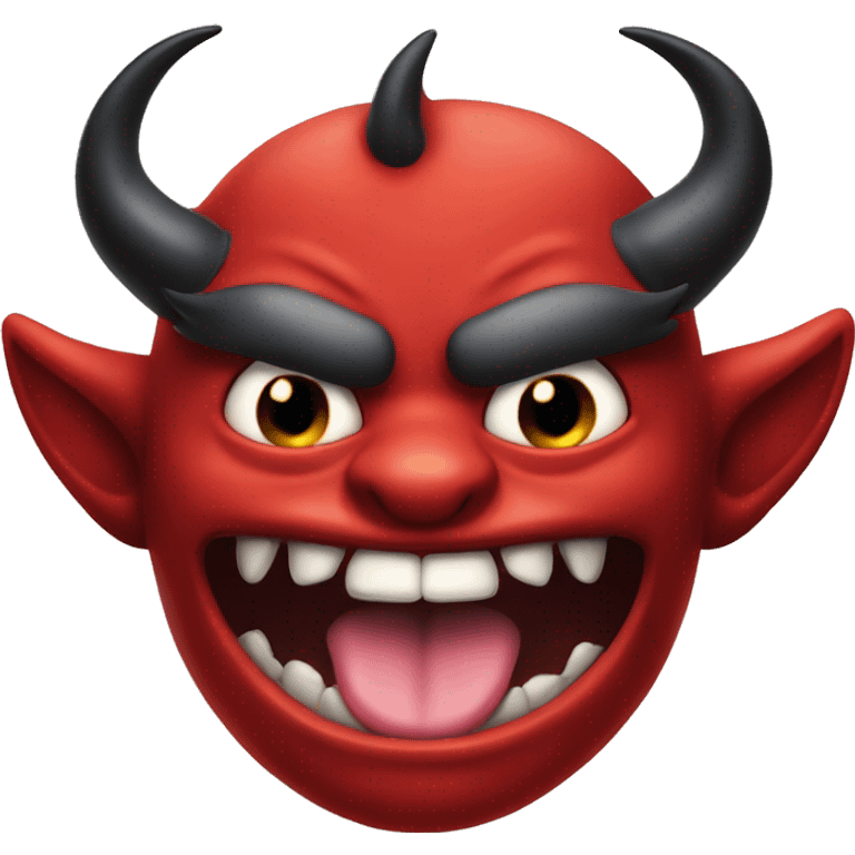 Devil with tongue sticking out emoji