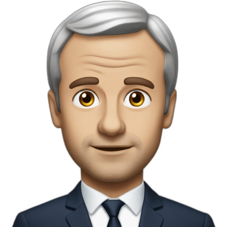 emanuel macron qui se noie emoji