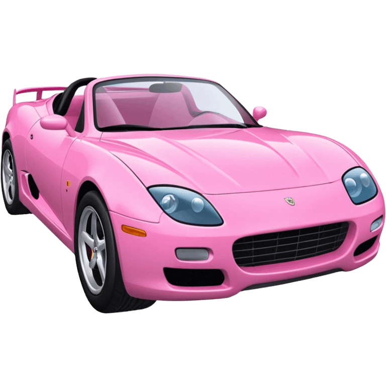 Voiture sportif rose  emoji