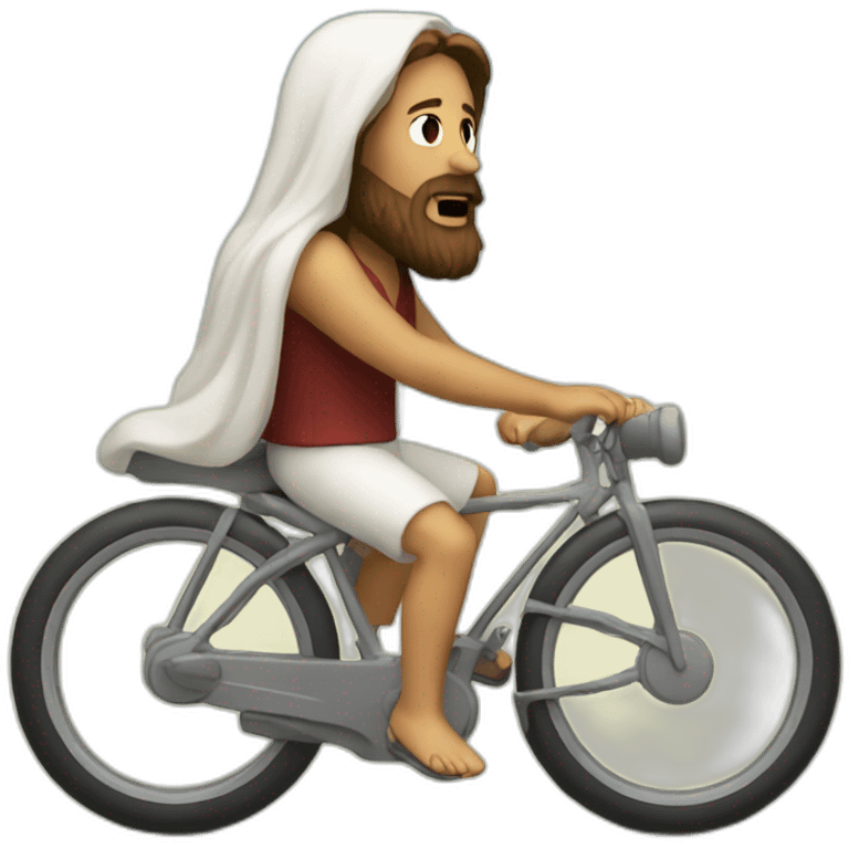 jesus on a bike emoji