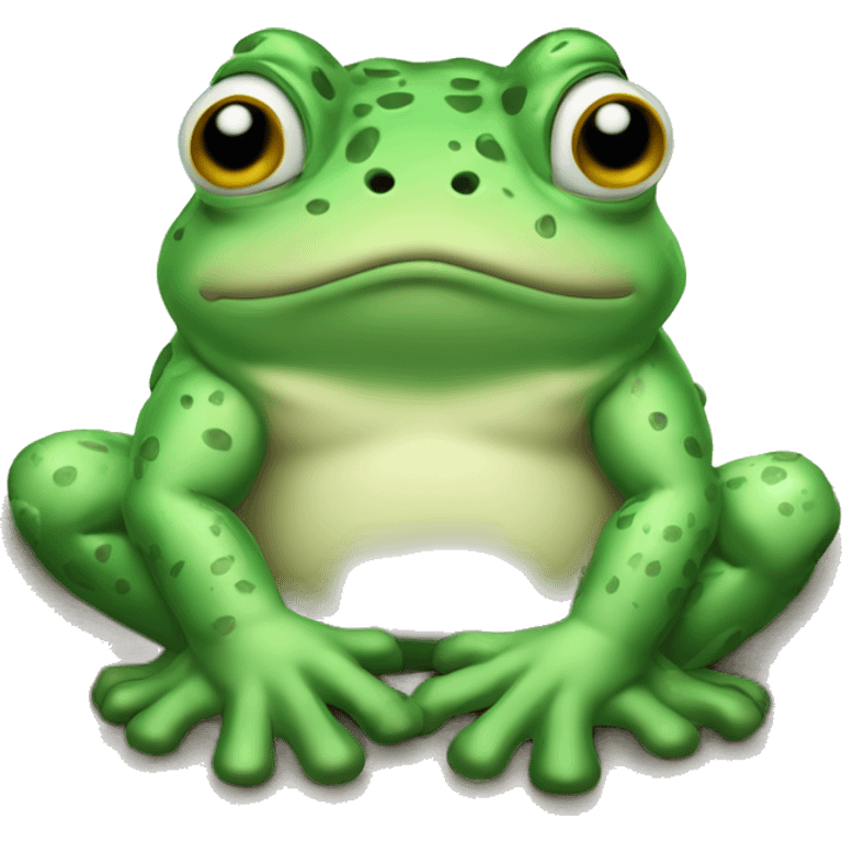 tired green toad who is sad that today is Wednesday emoji