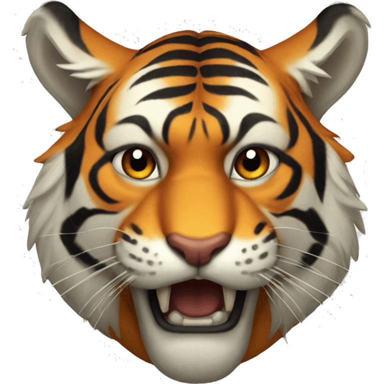 a tiger with a horns emoji