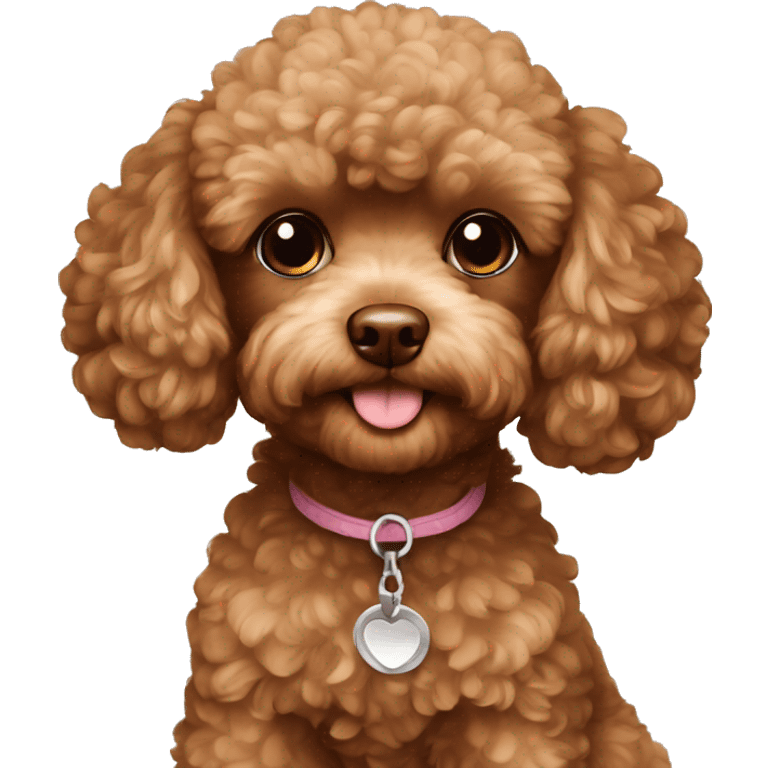 Toy poodle brown emoji