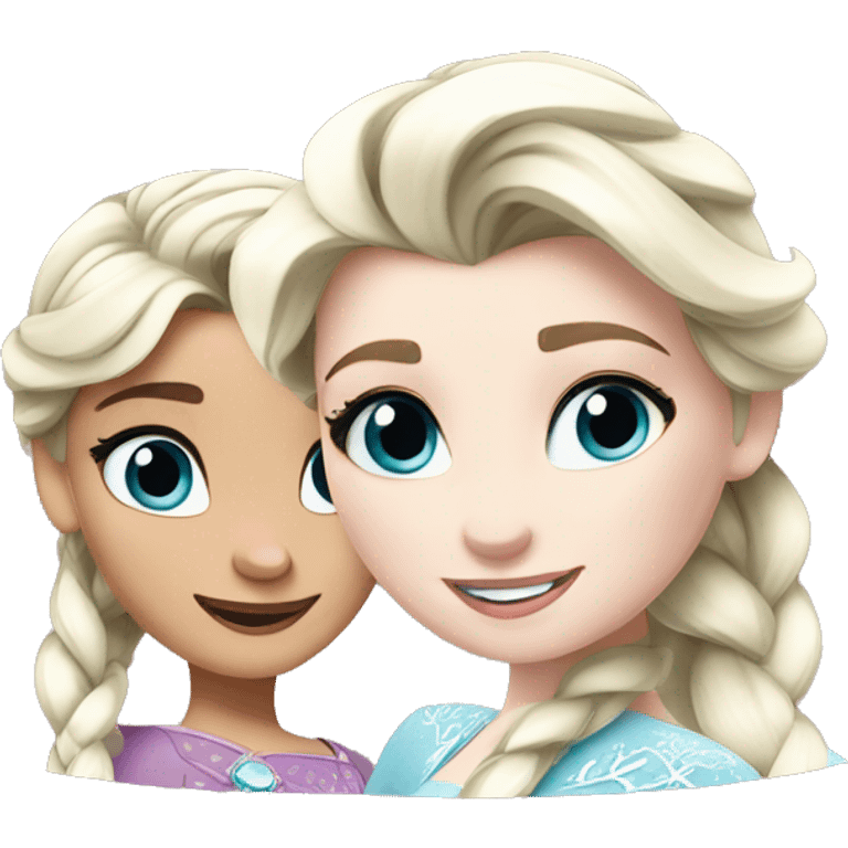 Anna and Elsa  emoji