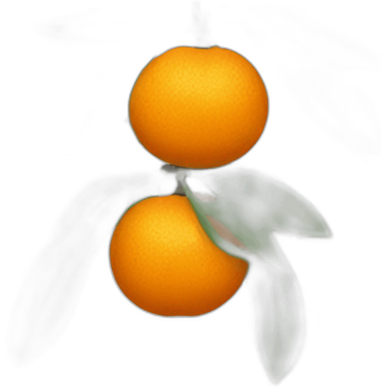 Mandarin fruit emoji