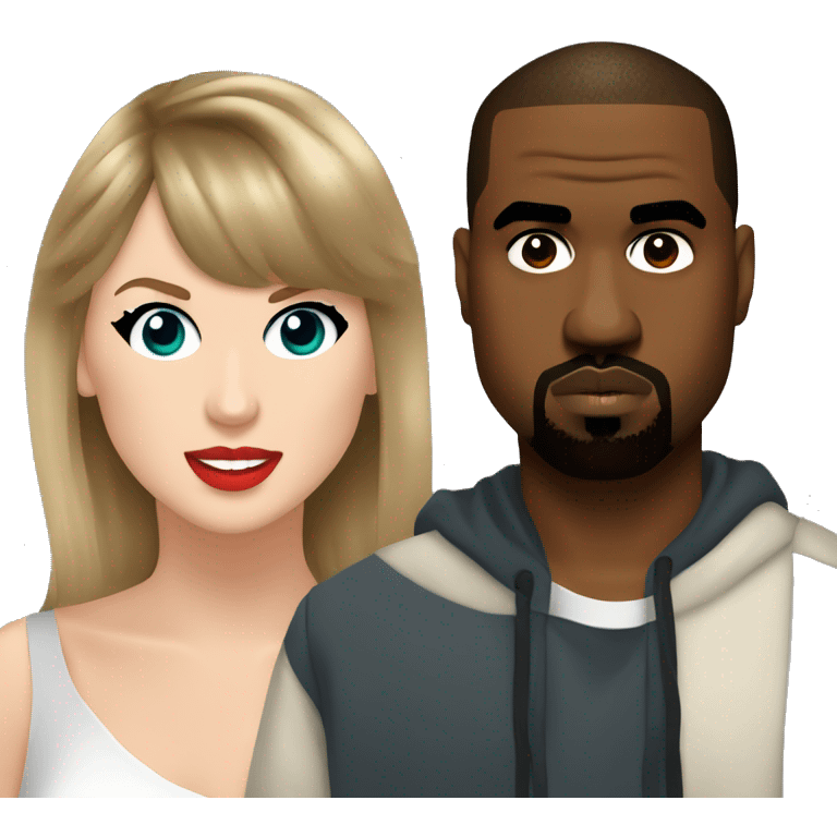 Taylor swift and kanye west emoji