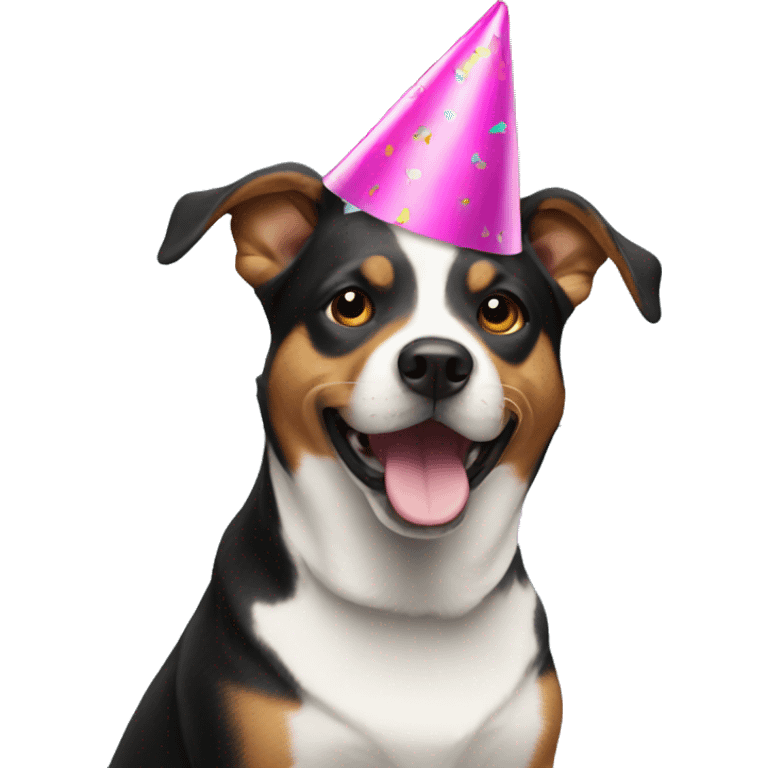 Dog with party hat emoji