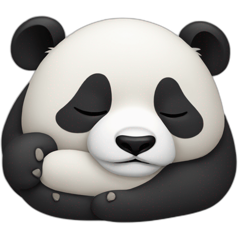 a sleeping panda emoji