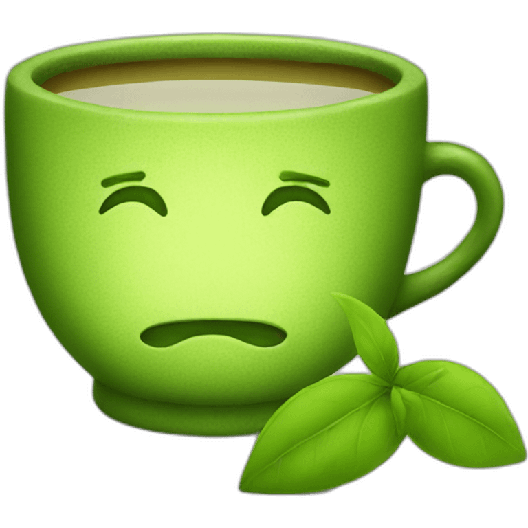 green tea emoji