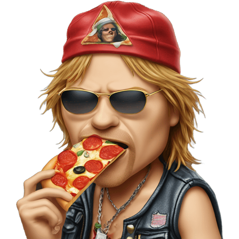 Axl rose eating pizza emoji