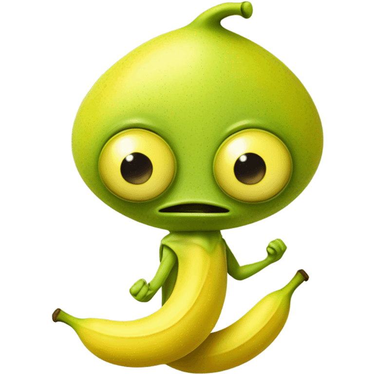 Banana alien emoji