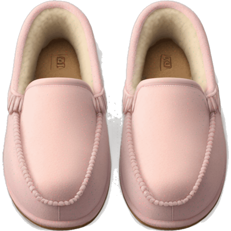 light pink UGG Tasman slippers emoji