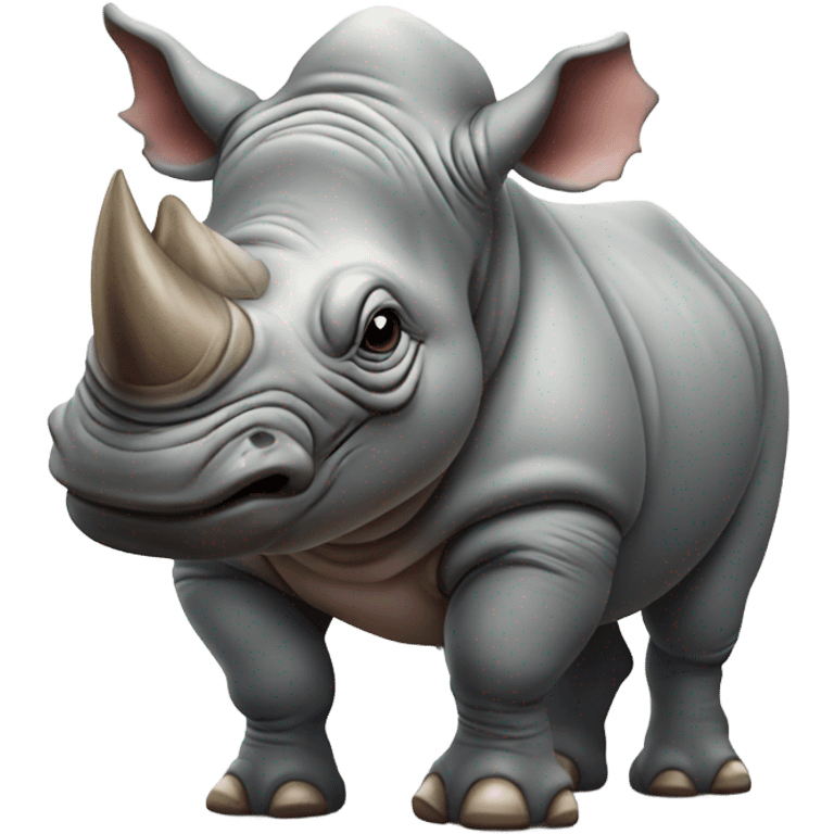 rhino with a tattoo  emoji