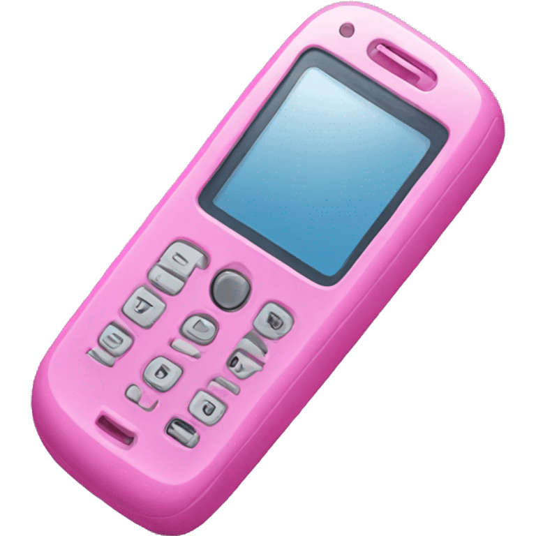 Pink cellphone emoji