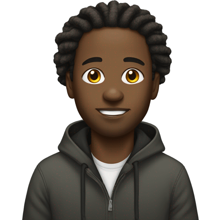 Black guy with locs wearing eagles hoodie  emoji