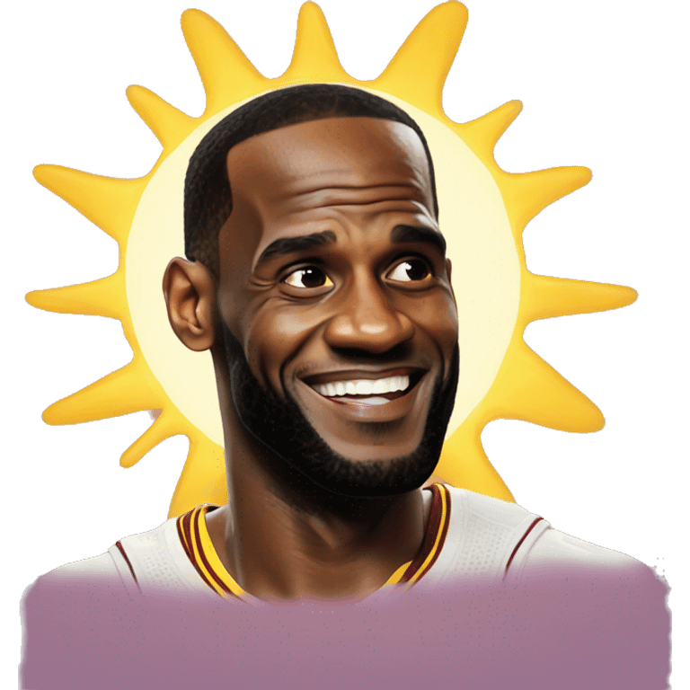 Lebron james sunshine emoji