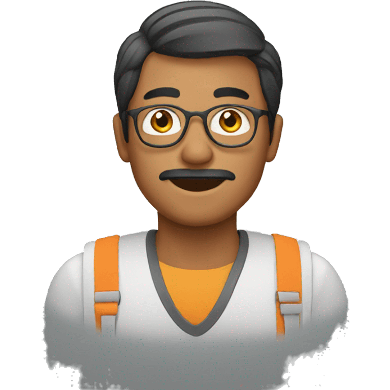 Bengali man in Computer  emoji