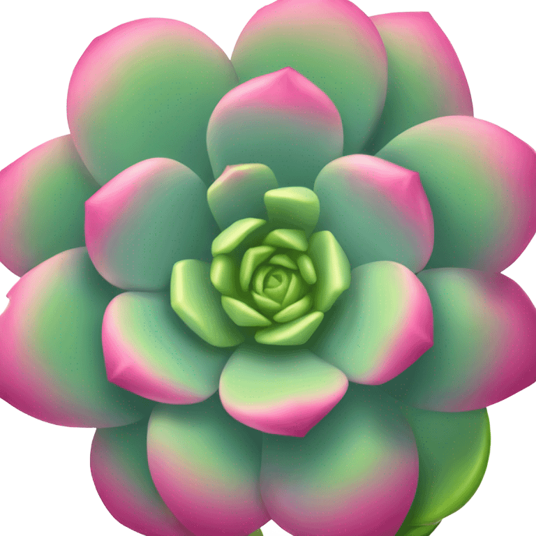 succulent with flowers emoji