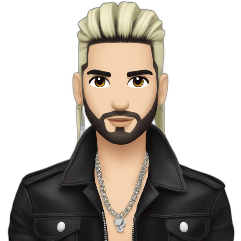 Bill Kaulitz black hair emoji