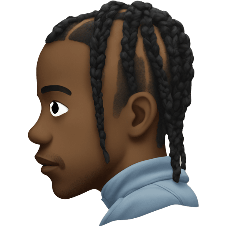 Travis Scott side view with emoji