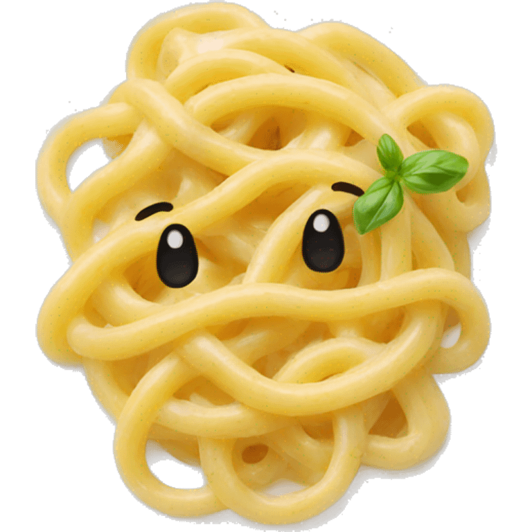 A smelling plate of carbonara pastas emoji