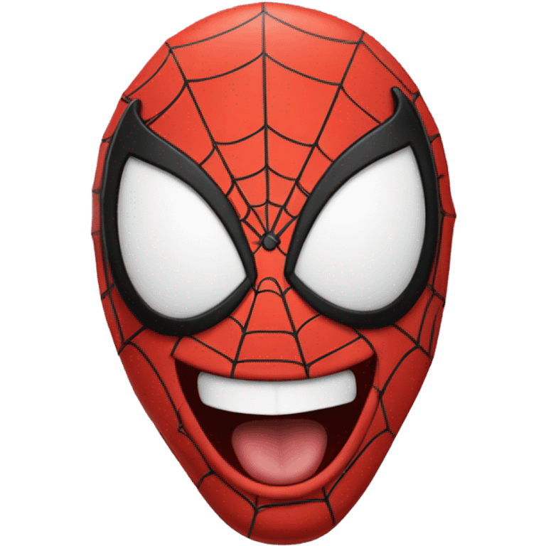 ￼ Spider-Man, laughing hilariously emoji