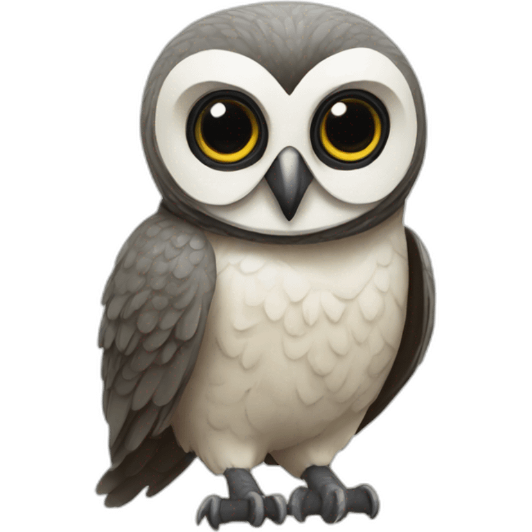 Masked owl white tasmania emoji