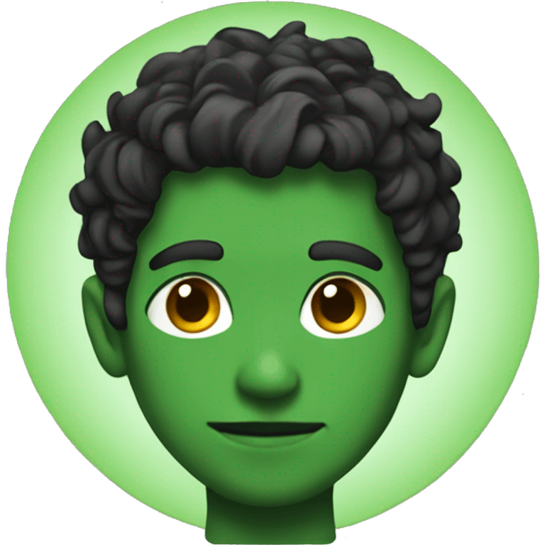 Green male wiccan  emoji