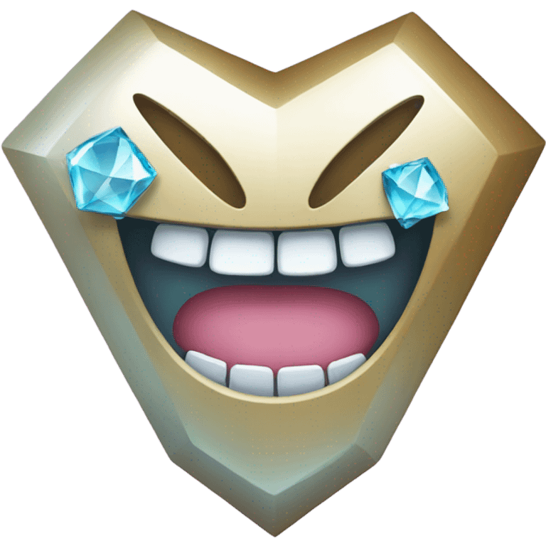 Shiny diamond teeth emoji