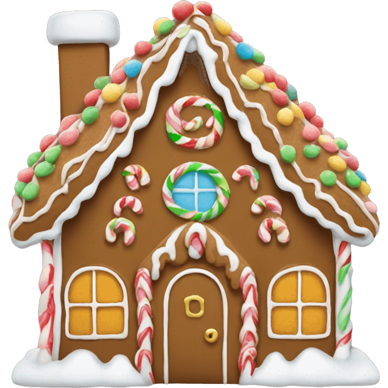 gingerbread house emoji