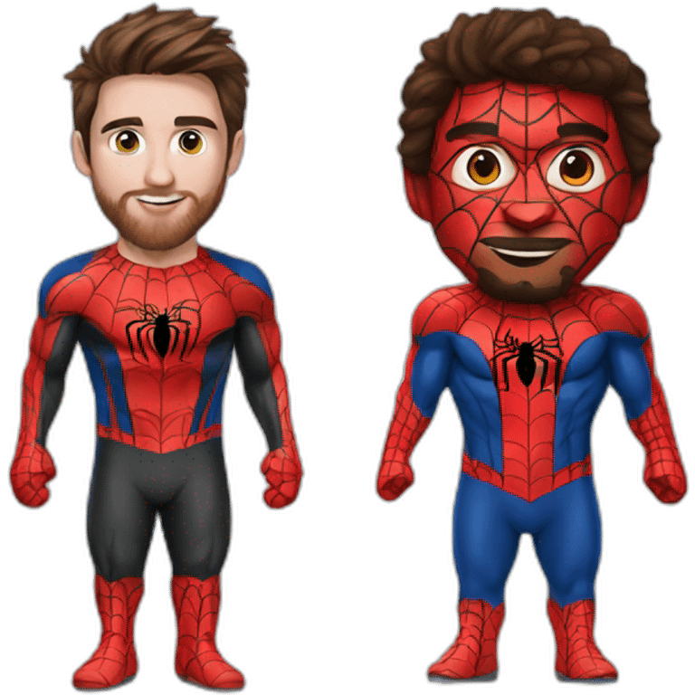 spiderman messi emoji