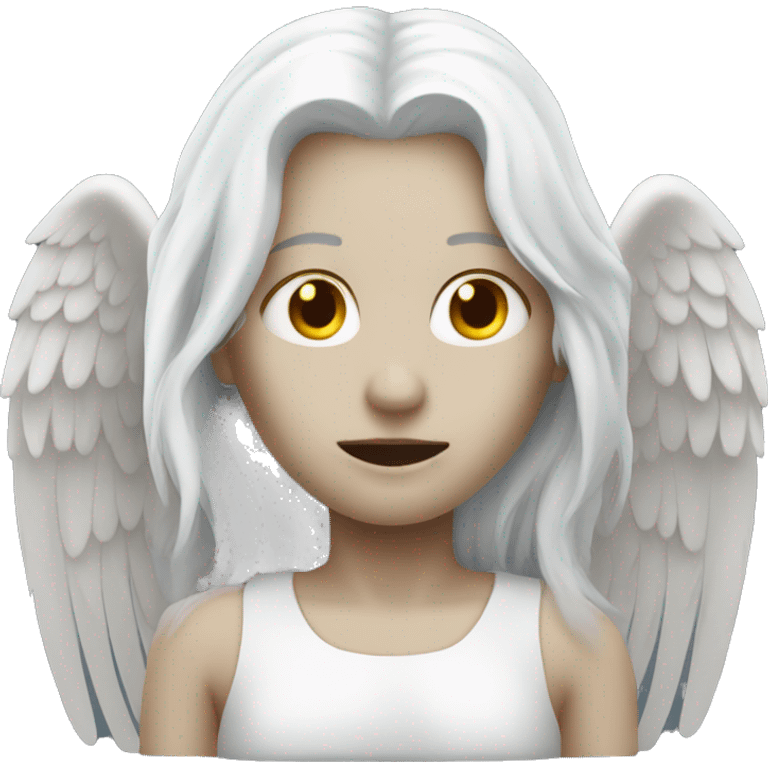 dead angel with white hair emoji