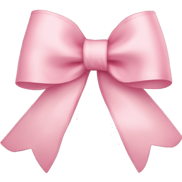 light pink ribbon bow emoji