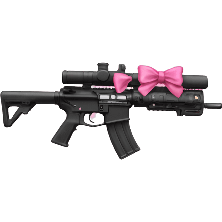 ar-15 with a pink bow emoji