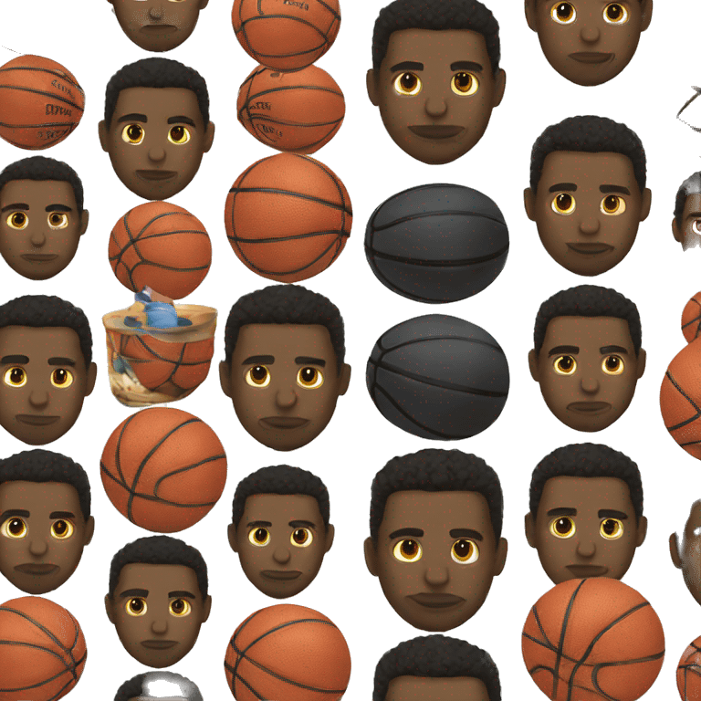 Black basketball player emoji