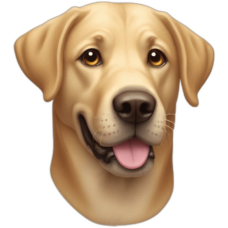 crazy Labrador head emoji